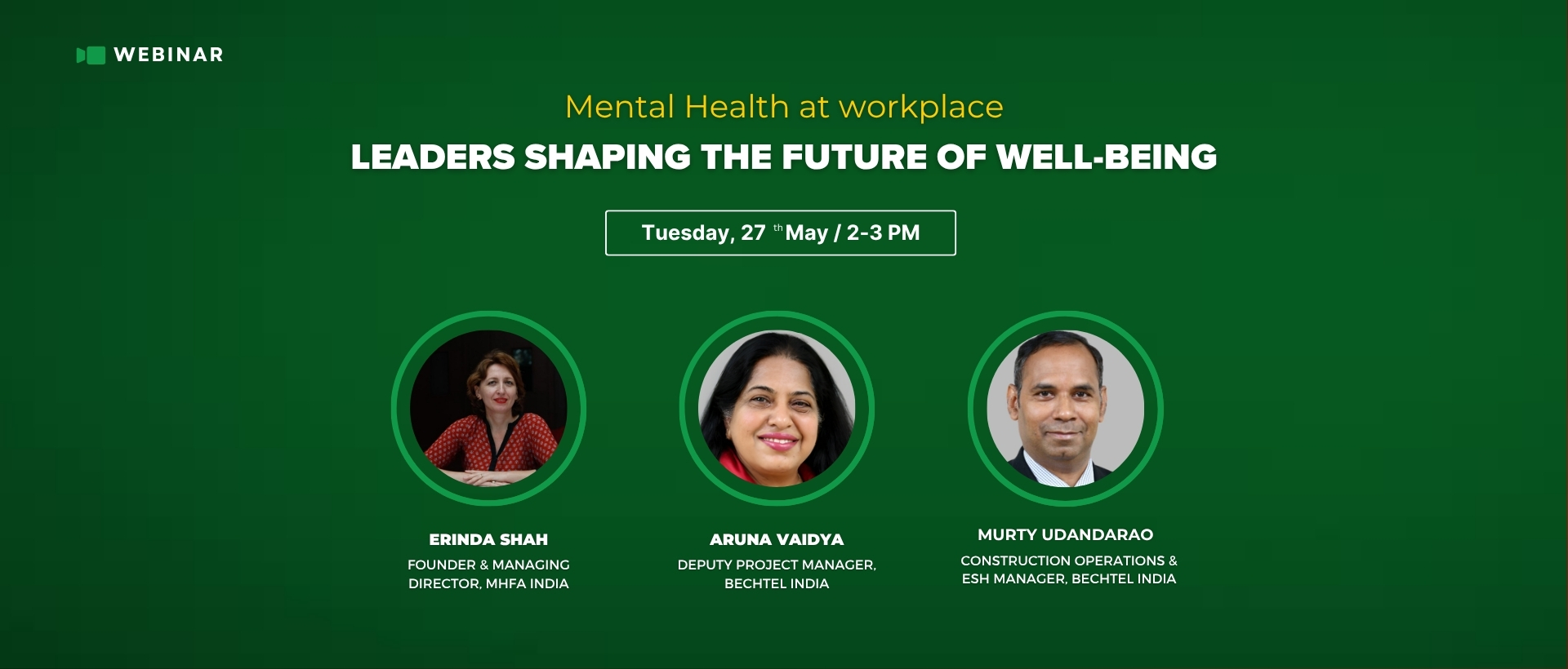Bechtel India employee engaging in mental health conversation
